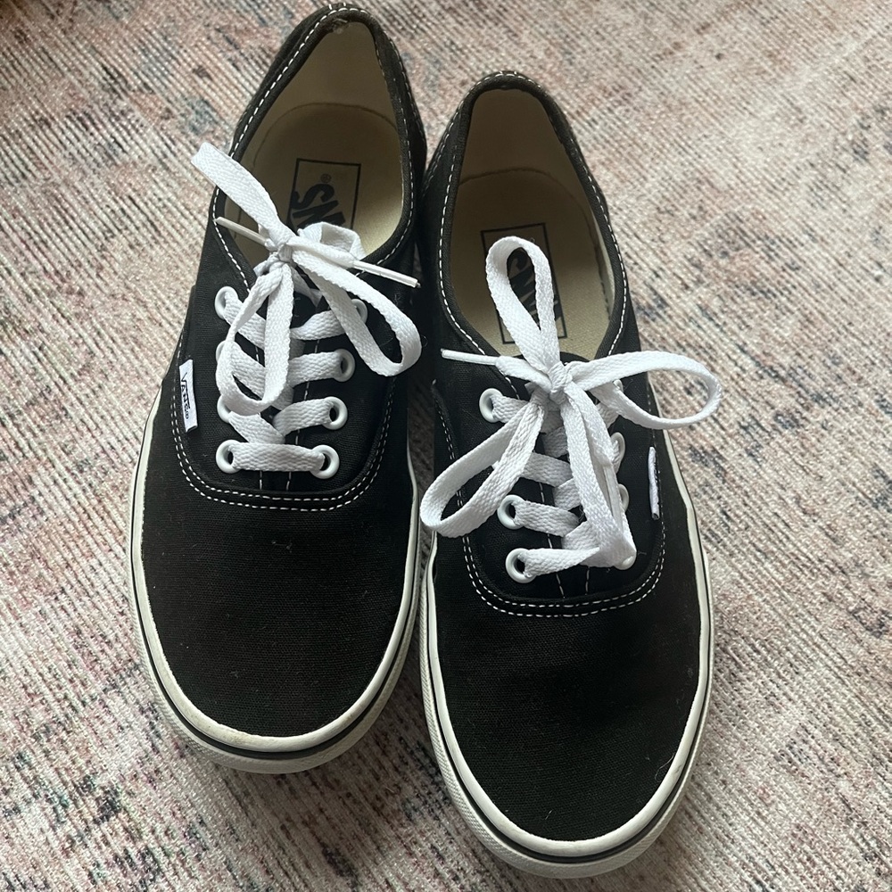Vans Black Platform 7.5 Stacked